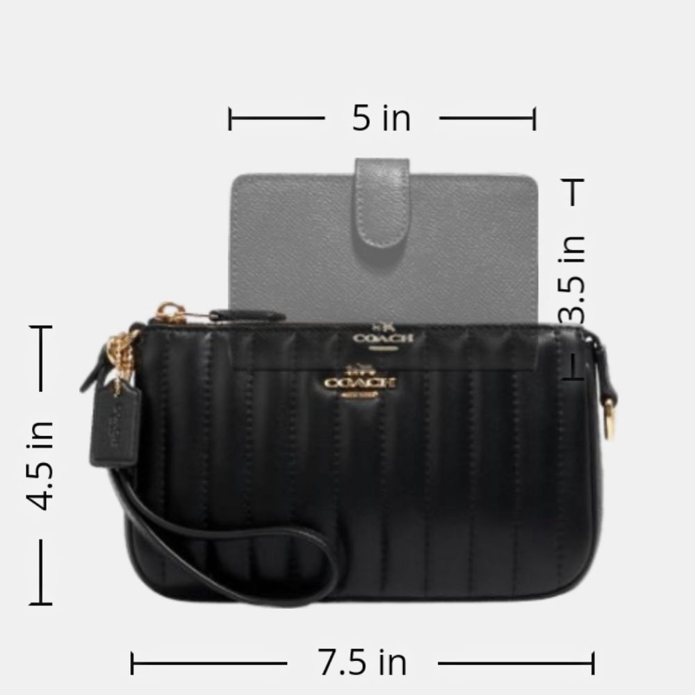 ❗SOLD❗COACH | Nolita 19 Wristlet Purse with Linear Quilting - Picture 4 of 15